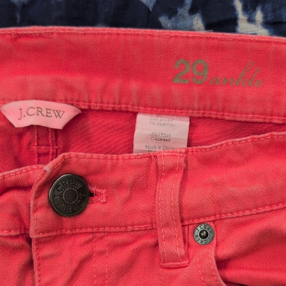 J.Crew Toothpick Ankle Skinny Jean in Coral - Picture 5 of 12